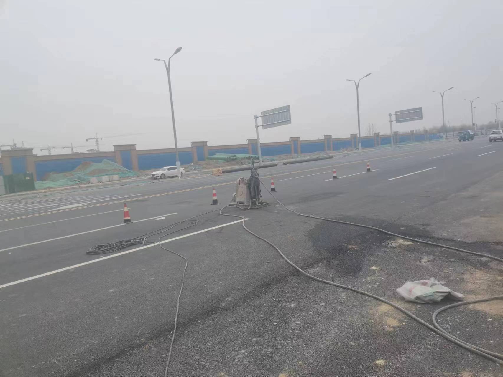 雅星镇马路注浆